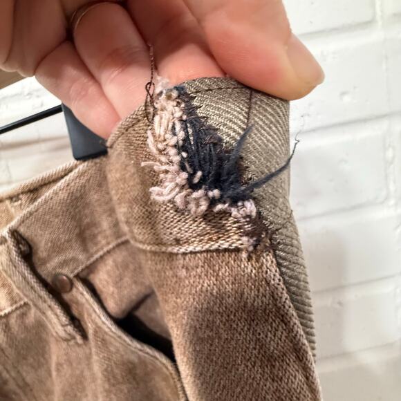 Vintage Wrangler Jeans Cowboy Cut Brown Mens 34x32 Western Stretch Panel Slim - Picture 10 of 15